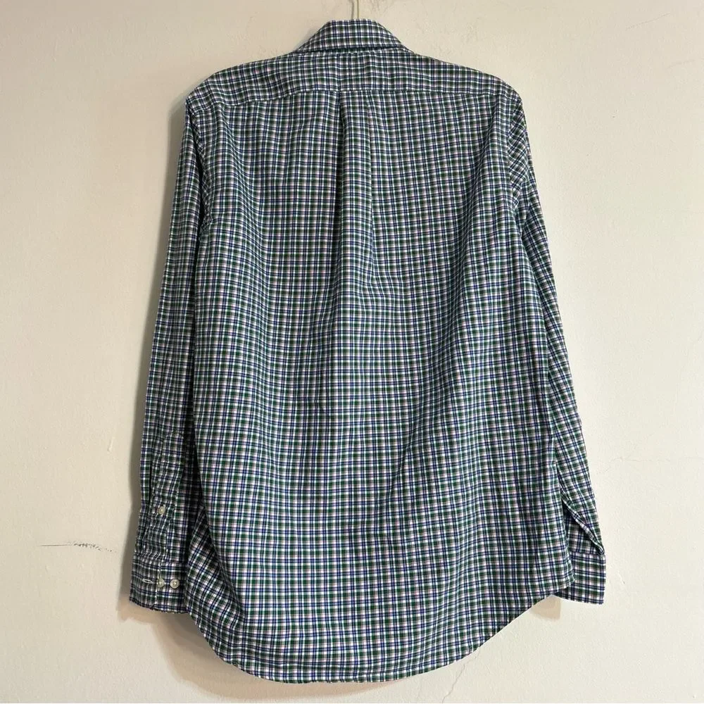 Polo Ralph Lauren Plaid Classic Fit Sport Button Down Shirt Size Medium